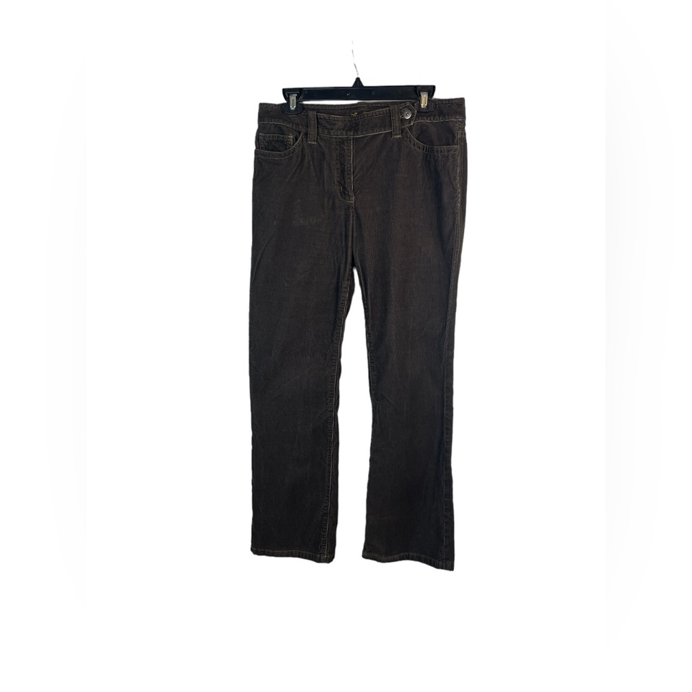 Ann Taylor modern fit Lindsey waist brown corduroy boot cut‎ pants size 8